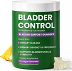 Bladder Control Supplements – Urinary Tract Health for Women | Overactive Bladder Support, UTI Relief & Infection Treatment | Daily Feminine Wellness Gummies – 60 Pineapple Flavor