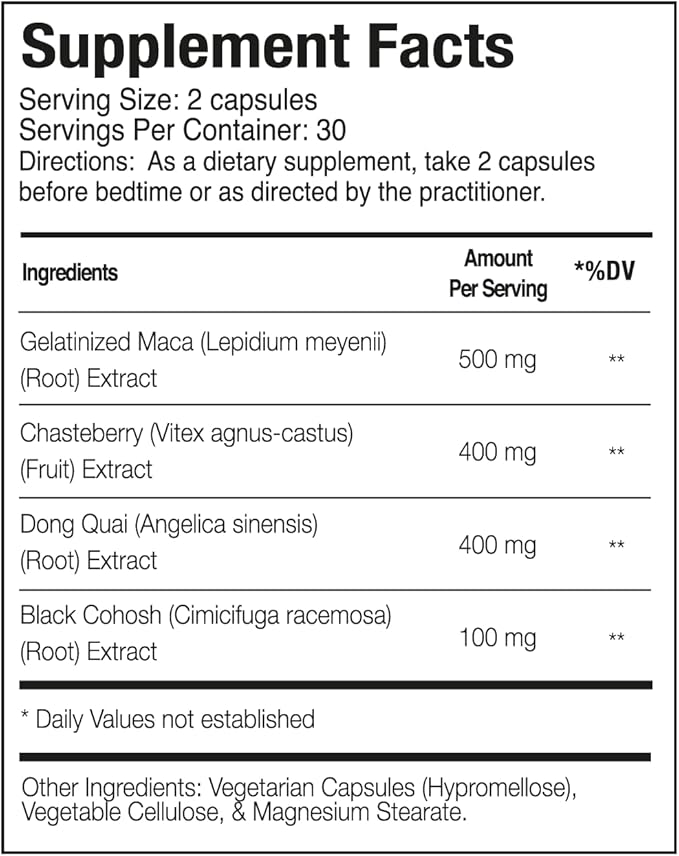 50+ Balance Premium Supplement, PMS Relief. Female Balance During PMS or Menopause. Mood Support & Relief. 60 Capsules (2-Pack)