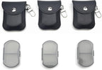 VOFOON 3 Pack Small Pill Organizer, Travel Pill Box for Purse, Keychain Pill Holder, Pocket Pill Container, 2 Times a Day Daily Portable Medicine Vitamin Case, Fish Oil Box, Supplement Box