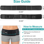 SI Belt Sacroiliac Belt for Women and Men, SI Joint Hip Belt Adjustable, Lower Back Support Brace, Hip Braces for Hip Pain, Breathable Anti-Slip Sacroiliac Hip Brace Fit Hip Size 26" - 32"
