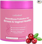 Vagina & Breast Probiotic Gummies for Women,with Slippery Elm Cranberry Extract,Supports Women’s Wellness & PH Balance,Clean,60 Gummies