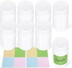 8 Packs 120cc Child-Proof Plastic Pill Bottle, Empty Medicine Bottle with Child-Resistant Cap, Food Grade Container for Chemicals, Liquids, Powders, and Candy