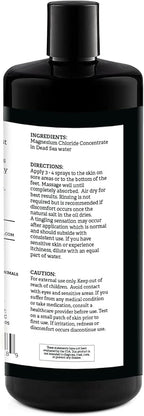 Aromasong Magnesium Spray - Extra Strength (23mg in Each Spritz) 32 Oz Refill Bottle, Natural and Pure Magnesium Oil Spray - Made in The USA - for Leg Discomfort and Promotes a Calm Sleep
