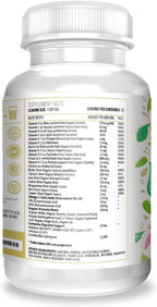 ACTIF Organic Prenatal Vitamin with 25+ Organic Vitamins, 100% Natural, DHA, EPA, Omega 3, and Organic Herbal Blend - Non-GMO, 90 Count