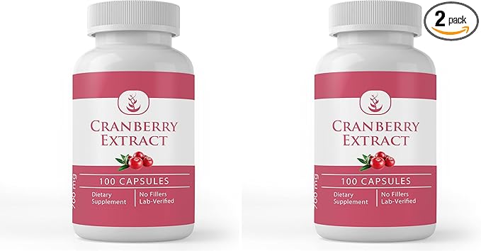PURE ORIGINAL INGREDIENTS Cranberry Extract, (100 Capsules) Always Pure, No Additives Or Fillers, Lab Verified (Pack of 2)