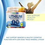Lithium Orotate 5mg 10mg | for Men Women Kids | Lithium Orotate clinically Studied Chelated High Biovalable | 3 Flavors Sugar Free Vegan Gummies 60 ct