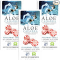 Aloe Cadabra Flavored Personal Lubricant and Vaginal Moisturizer, Organic Edible Aloe Lube for Men, Women and Couples, Non-Staining, pH Balanced, Toy Compatible (Peppermint, 2.5 Ounces, 3 Pack)