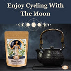 Birth Song Botanicals Organic Moon Cycle Menstrual Tea for Women, Herbal Period Cramp & PMS Relief, Hormone Balance, Bloat & Cycle Support Raspberry Leaf, Mugwort & Chamomile 30 Servings
