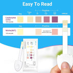10 Pack UTI Test Strips, Urinary Tract Infection Test Kit for Women Men, Accurate Result in 2 Minutes, Monitor Bladder Health at Home, Clinically Tested, Easy to Grip, Individually Wrapped