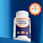 Vitamatic Turmeric Curcumin 10:1 Extract 290 mg – Plant-Based Botanical Extract with Black Pepper 5mg, Ginger 50mg & Moringa 500 mg – Vegetarian, Non-GMO, Gluten-Free – 120 Capsules