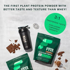FYTA Vegan Protein Powder - Chocolate Plant Based Protein Powder with Better Taste & Texture Than Whey Protein - 30g Non-GMO & Dairy Free Protein Powder Vegan for Women & Men - Creamy Chocolate 630g