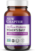 New Chapter Probiotics for Women - 60 ct (2 Month Supply), Women's Daily Probiotic with Prebiotics and Probiotics for Vaginal Health & Chaste Tree for Hormonal Support, 100% Vegetarian, Non-GMO
