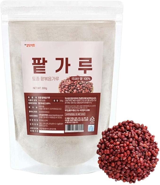 Roasted Korean Red Bean Powder – 100% Toasted Adzuki Beans from Korea, Finely Ground, No Additives, Plant-Based Ingredient for Smoothies, Desserts, Cooking 볶은팥가루 (10.6 oz (300g), Roasted Red Bean)