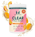 Myprotein Clear Whey Isolate Protein Powder, 1.1 Lb (20 Servings) Peach Mango, 20g Protein per Serving, Naturally Flavored Drink Mix, Daily Protein Intake for Superior Performance