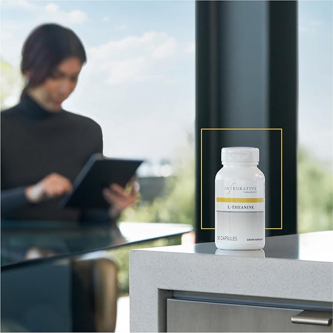 Integrative Therapeutics L-Theanine - Stress Response Support for Demanding & Busy Lifestyles* - Calmness & Relaxation Support* - Amino Acid Supplement - 60 Capsules (30 Servings)