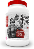 5% Nutrition Rich Piana Shake Time | 24g Animal Based Protein Drink | Grass-Fed Beef Isolate, Chicken, Whole Egg | No Sugar or Soy (Birthday Cake)
