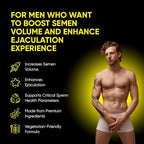 Pineapple C*M Gummies Improves Sperm Volume and Load Semen Volume Supplement - 60 Capsules - 1 Month Supply