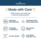 KATE FARMS Organic Pediatric 1.2 High Calorie Chocolate Nutrition Shake, 12g Protein, 27 Vitamins and Minerals, Meal Replacement, 8.45 oz (12 pack)