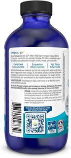 Nordic Naturals Omega-3D, Lemon Flavor - 8 oz - 1560 mg Omega-3 + 1000 IU Vitamin D3 - Fish Oil - EPA & DHA - Immune Support, Brain & Heart Health, Healthy Bones - Non-GMO - 48 Servings