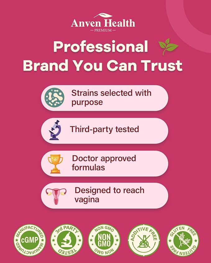 Vaginal Probiotics for Women pH Balance with Prebiotics - 60 Billion Womens Probiotic for Vaginal Flora, Odor, Yeast & Digestive Health with Saffron, Cranberry, Vegan & Non-GMO | 180 Caps