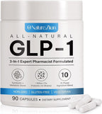 GLP-1 Weight Management Supplement for Women & Men, GLP1 Appetite Control, Energy & Digestion Balance - Vegan, Gluten-Free, Dairy Free, 90 Capsules (Pack of 1)