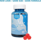 Ashwagandha Gummies & Vitamin D Gummies for Men & Women - Relax & Restore, Ashwa Root Extract Supplement Gummy, Mixed Berry Flavored (60 Count Pack of 1)