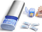 Vaydeer AM/PM Metal Pill Organizer, Weekly Pill Box with Built-in Desiccant Compartment, Airtight Travel Pill Case for Medication, Vitamins & Supplements (Silver)