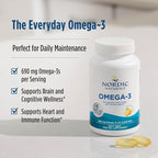Nordic Naturals Omega-3, Lemon Flavor - 120 Soft Gels - 690 mg Omega-3 - Fish Oil - EPA & DHA - Immune Support, Brain & Heart Health, Optimal Wellness - Non-GMO - 60 Servings