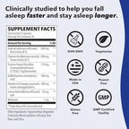 LifeSeasons Rest-ZZZ - Natural Sleep Support Supplement - Fall Asleep & Stay Asleep - Calms Nervous System - Ease Muscle Tension & Restlessness - Low Dose Melatonin GABA & Chamomile - 60 Capsules