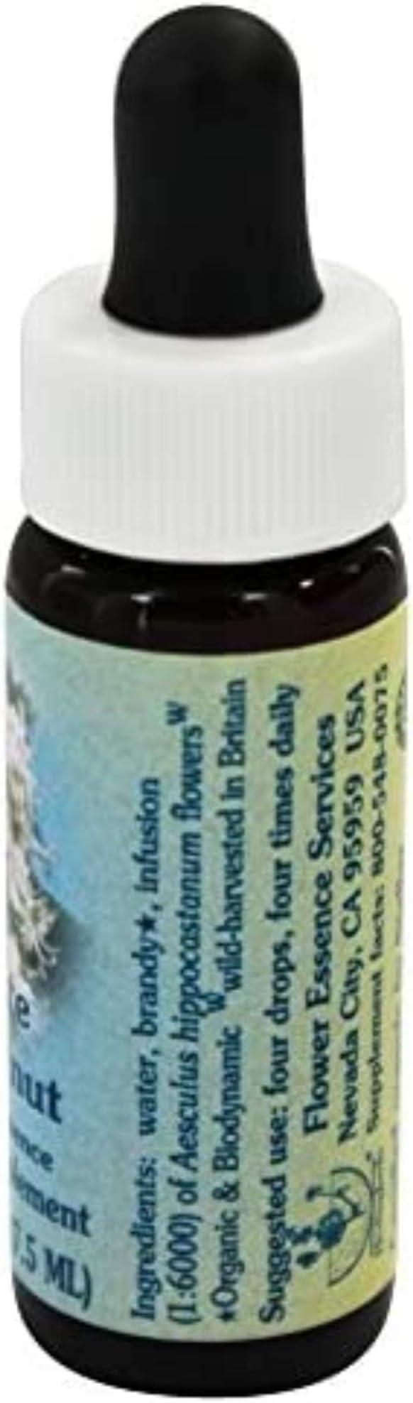 Flower Essence Services Supplement Dropper, White Chestnut, 0.25 Ounce