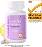 Premom Male Sperm Fortify Capsules - Male Fertility Supplements for Men - Prenatal Vitamins for Women Bundle – Conception for Her Multivitamin – 120 Count