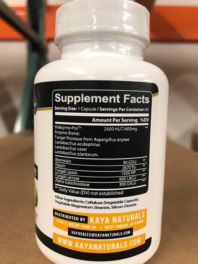 Kaya Naturals Digestive Enzymes with Prebiotics & Probiotics - Constipation & Bloating Relief Pills for Women & Men - Aids Immune Function - Digestion Support - 30 Veggie Capsules