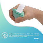 NYOrtho Hand Contracture Cushion 6" x 3" - 2-Pack Palm Grips for Stroke Recovery & Orthopedic Support - Latex-Free, Odor-Control, Sweat-Resistant, Machine Washable Palm Protector with Elastic Strap