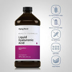 Piping Rock Liquid Hyaluronic Acid Supplement | 100mg | 16 fl oz | Natural Berry Flavor | Vegetarian Formula | Non-GMO, Gluten Free