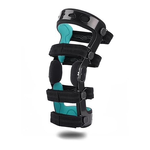 OA Unloader Knee Brace with Double Upright ACL PCL Support - Adjustable Osteoarthritis & Bone-on-Bone Pain Relief, Post Op Knee Immobilizer for Meniscus Tear, Arthritis, Sports Injuries for Men & Women (Right, Small)