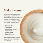 Keto Chow Chocolate | Keto Meal Replacement Shake Powder | Nutritionally Complete | Low Carb | Delicious Easy Meal Substitute | Protein Rich You Choose The Fat | Single Meal Sample