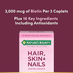 Nature's Bounty Hair, Skin and Nails Formula, 60-Count
