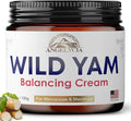 ANGELYCIA Organic Wild Yam Cream for Hormone Balance - Natural Support for Menopause, Perimenopause & PMS Relief - Pure Wild Yam Root Extract Estrogen-Free Balancing Cream for Women - 2 oz