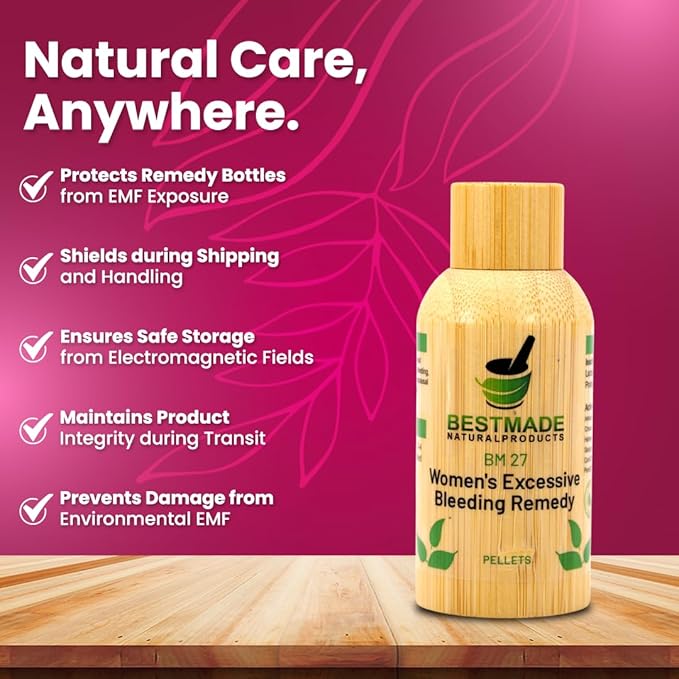 Bestmade Women's Excessive Bleeding Remedy BM27 - Promotes Balance & Comfort During Menstruation, Menopause & Natural Support, 350 Pellets