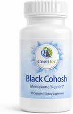 Menopause Support for Women – Hot Flash & Night Sweat Relief – Black Cohosh Supplement – Non-GMO, Gluten-Free – 30 Capsules