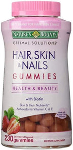 Nature's Bounty Hair Skin and Nails, 230 Gummies, 230 Count (Pack of 1)