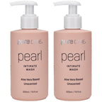 PURE CODE Aloe Vera-Based Pearl Intimate Wash - Gentle & Hydrating Intimate Cleanser for Skin Protection - Unscented Natural Feminine Wash Suitable for All Skin Types - 225ml (Pack of 2)