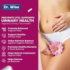 Dr. Wise Women’s Probiotic 50 Billion CFU – 60 Veggie Capsules | Vaginal Health & Digestive Support | 5 Targeted Strains Including L. Reuteri & Rhamnosus | Shelf Stable, Non-GMO & Gluten-Free