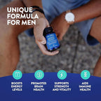 Friska Men’s Daily Gut Support - Digestive Enzymes, Probiotics to Help Break Down Foods, Supports Energy & Nutrient Absorption with Vitamins B6 & B12, 30 Capsules
