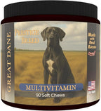 Multivitamins, Balanced Nutrition for Your Great Dane, 90 Count, Made in the USA with Real Bacon