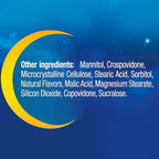 MidNite Back To Sleep Low Dose, 1.5 mg Melatonin Sleep Aid, Non-habit Forming, Herbal Dietary Supplement For Adults, Drug-free, Gluten-free, Lactose-free, Vegetarian, Vegan, 30 Quick Melt Tablets 2 ct