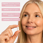 Glov Beauty NAD+ Supplement Capsules - Skin Rejuvenation with Resveratrol, Urolithin A & CoQ10, NAD Supplements for Women 40+, NAD Plus for Healthy Aging, Radiant Skin & Cellular Energy, 60 Veg Caps