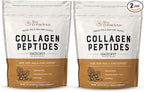 Live Conscious Collagen Peptides Powder - Hazelnut Collagen Powder - Hair, Skin, Nail, & Joint Support - Type I & III Grass-Fed Collagen Supplements for Women and Men - 30 Servings (2-Pack) - 12.4oz