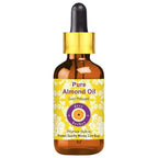 dève herbes Pure Almond Oil (Prunus dulcis) with Glass Dropper Cold Pressed 30ml (1 oz)