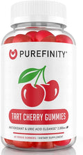 PUREFINITY Tart Cherry Gummies – Uric Acid Flush for Joint Relief & Recovery, Raw Juice Extract Antioxidant – Non-GMO, Gluten Free, Vegan, 60 Count